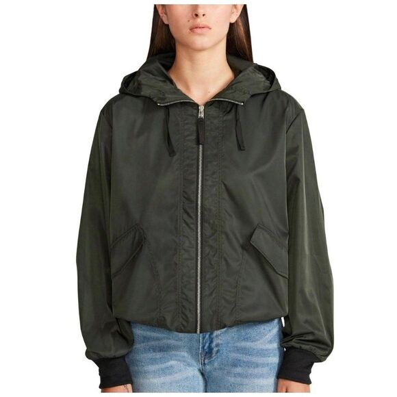 BB Dakota Jackets & Blazers - BB Dakota Green Windbreaker Anorak Hoodie Size XL